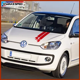 Автомобильная Наклейка для Volkswagen UP E-UP Спортивная боковая юбка полосы Авто тело индивидуальные наклейки подходят на 3-5 наружная дверь аксессуары
