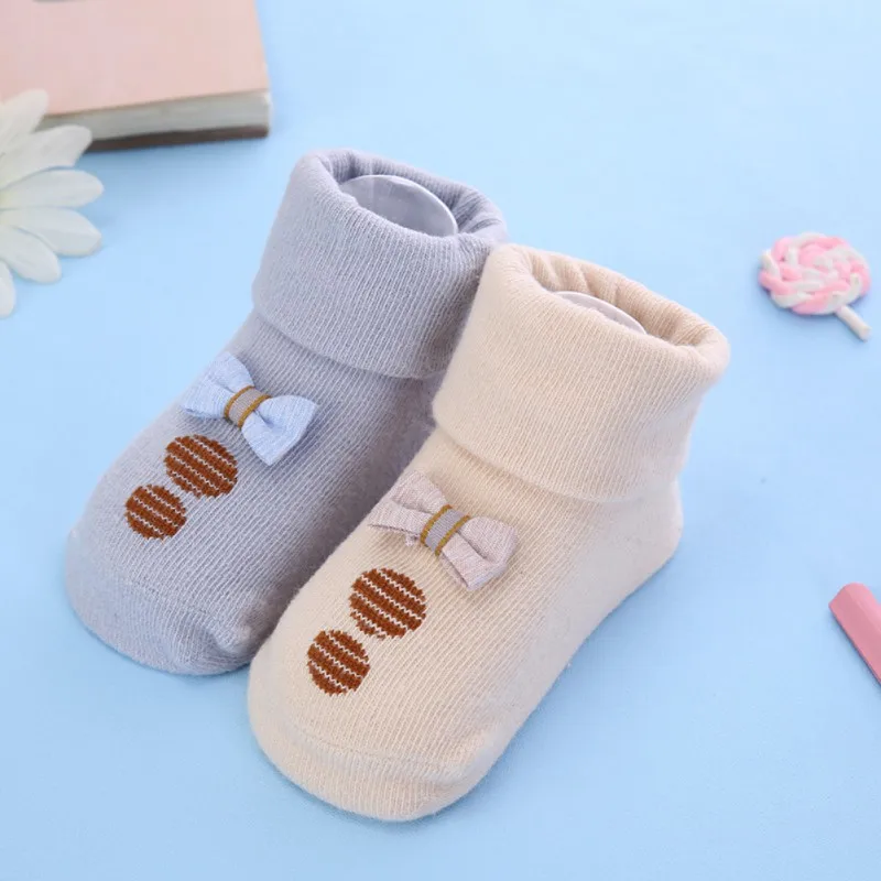 2 пар/компл. младенческой новорожденных детские носки для девочек милые с принтом