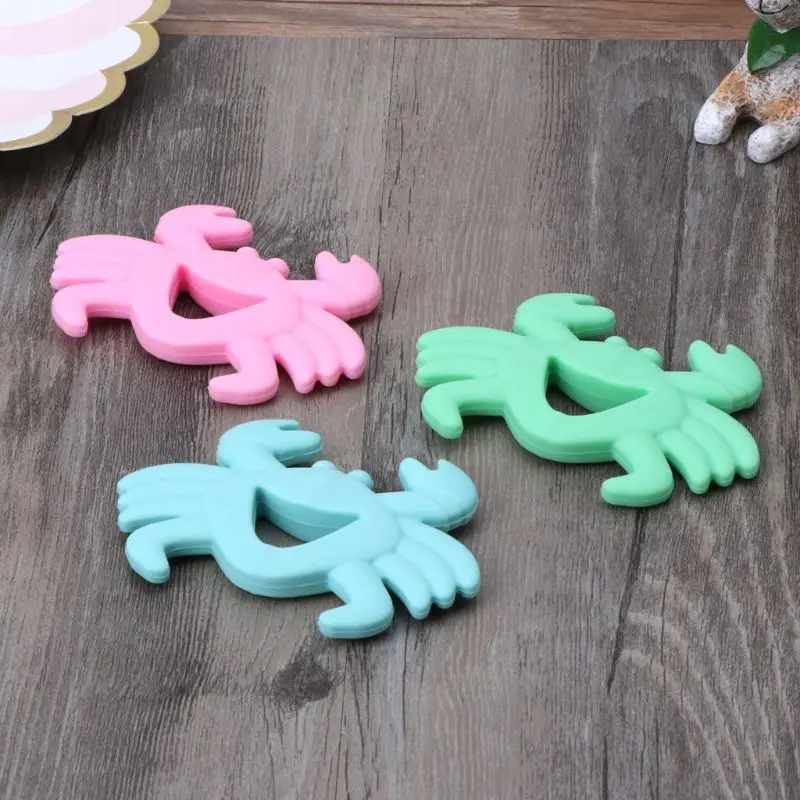 Детская форма краба Прорезыватель жевательные Подвески Детские Прорезыватели