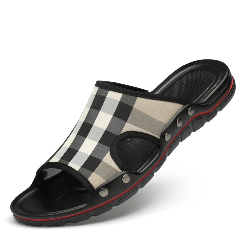 

2021 Summer Home Non-Slip Slippers Bath Beach Shoes Brand Flip Flops Men Outdoor Flat Sandals Man Home Indoor Slides Breathable
