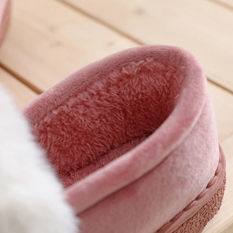 2020 New Fashion Autumn Winter Slippers Rabbit Ear Home Indoor Slippers Winter Warm Shoes Womens Cute Plus Plush Slippers