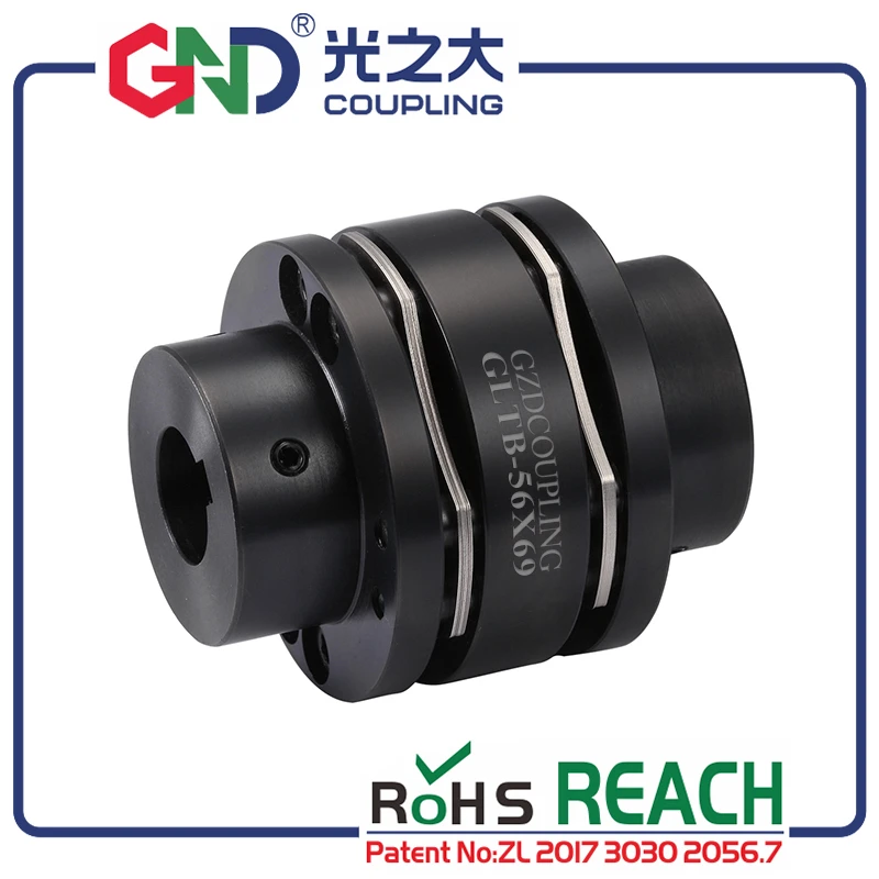 Стальная муфта 45 # Гибкая 8 винтов Двойная диафрагма нулевая обратная реакция