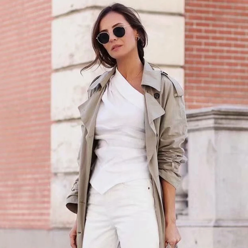 Женские рубашки с одним плечом модная женская белая весенне летняя блузка из