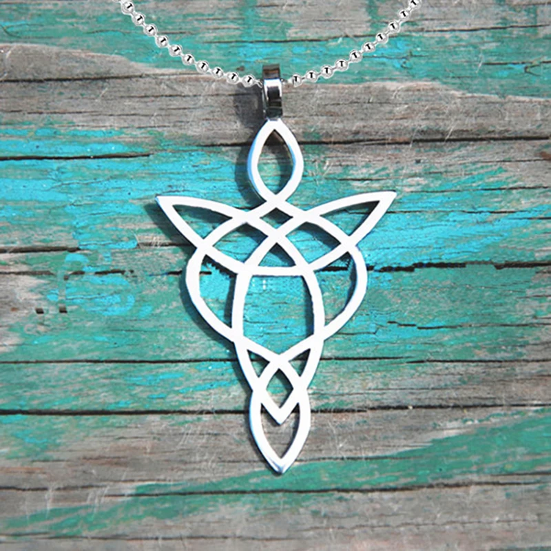 Прямая поставка подвеска в кельтский ангел посеребренные ожерелья и подвески