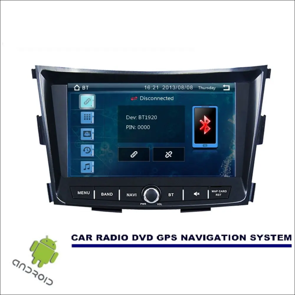 

Liorlee Car Android Multimedia Player For SsangYong Tivoli 2015-2017 GPS Radio Navigation Screen System Driving Video Recorder