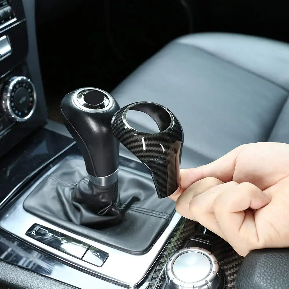 5 стилей ABS автомобиля переключения передач головная отделка наклейка для Mercedes Benz C Class W204 E W212 GLK X204 CLS W218 A G класс