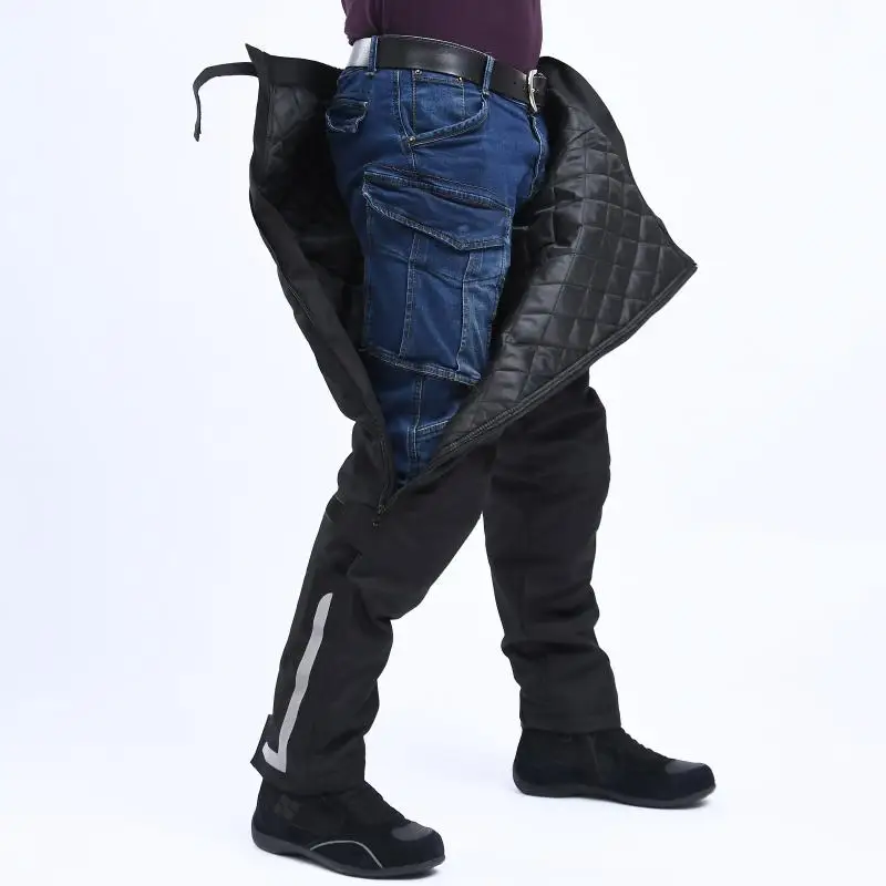 

Wind-proof and warm-keeping pants equipment for motorcycle riding pants; fall-proof pants and quick-release pants in winter