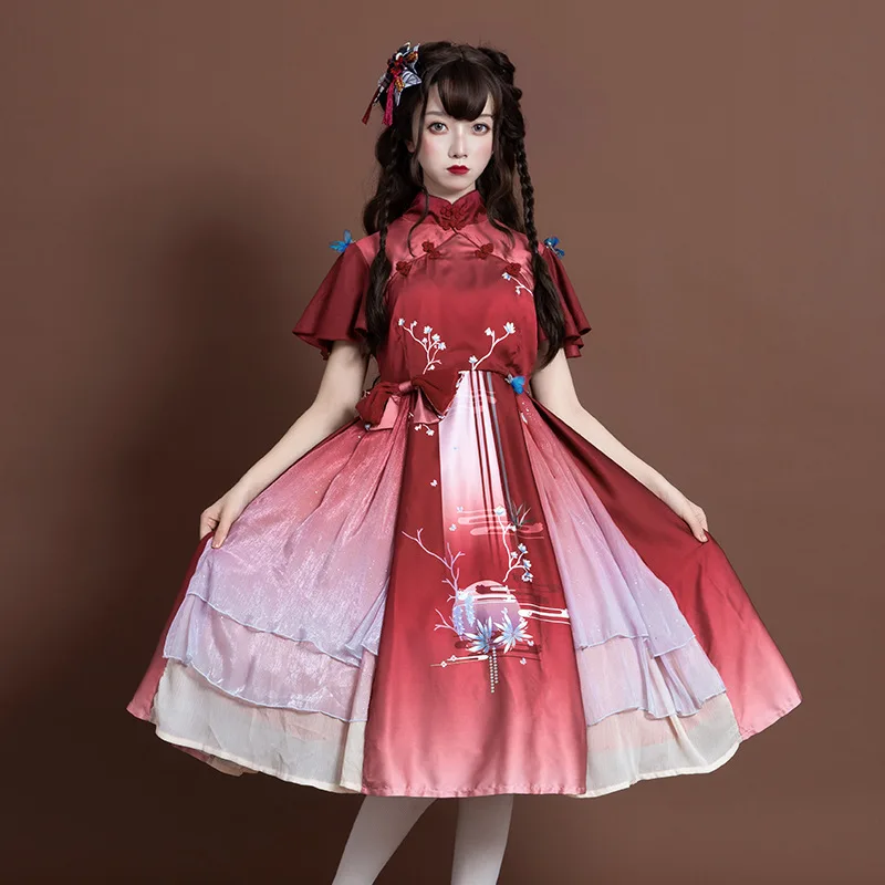 

Vintage Court Style Cute Elegance Lolita Dress High Quality Luxury Lolita Kawaii Tea Party Dress Cos Loli Vestidos