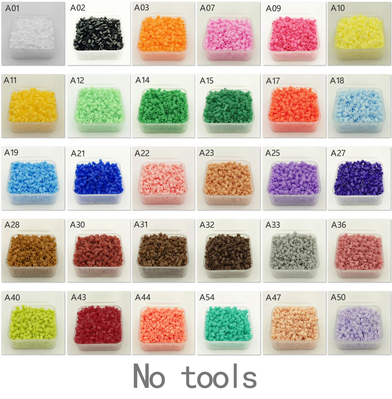 30 цветов/16500 шт. наборы коробок 2 6 мм Perler мини-набор бусин DIY Hama бусины железные