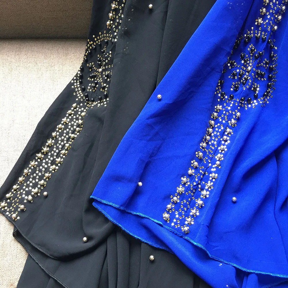 

Beading Designer Abaya Dubai Long Dress Luxury 2021 Women Robe Cardigan Muslim Caftan Turkey Abayas Oversize Dresses New Trendy