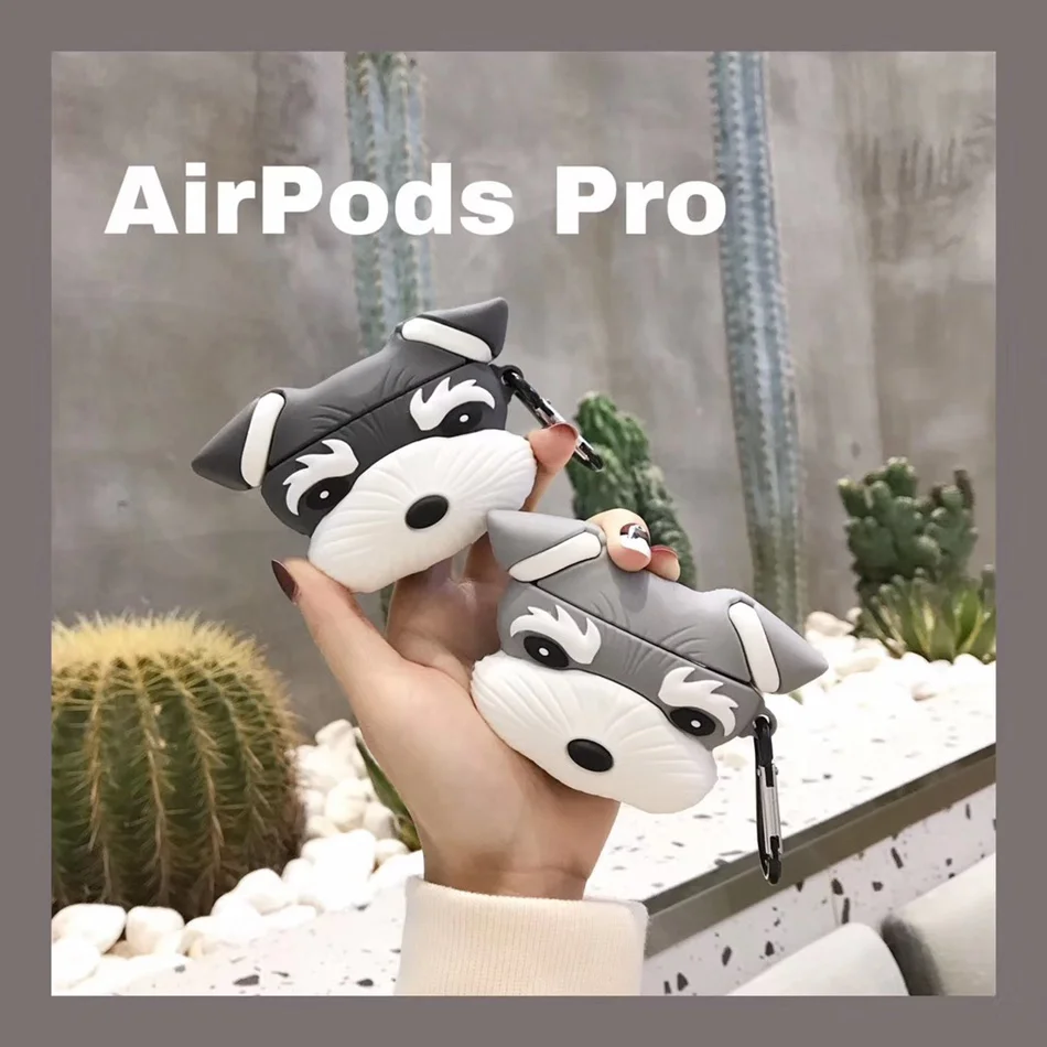 3D чехол для наушников для Airpods Pro Чехол Силиконовый Медведь Кролик поросенок Мультяшные наушники/Earpods чехол для Apple Air pods Pro 3 чехол кошка