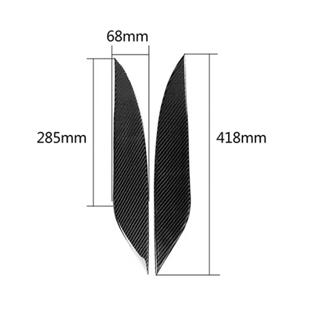 

2Pcs Self-adhesive Car Front Headlight Eyebrow Decor Sticker for Toyota 14-17