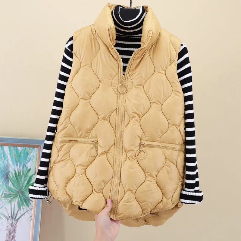 Брендовый теплый жилет женский зимний с длинным рукавом и хлопковой подкладкой