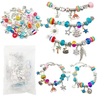 diy charm bracelet making kit set of 88 jewelry making supplies gifts set for girl basic charm bracelet starter kit age 8 12 lo2