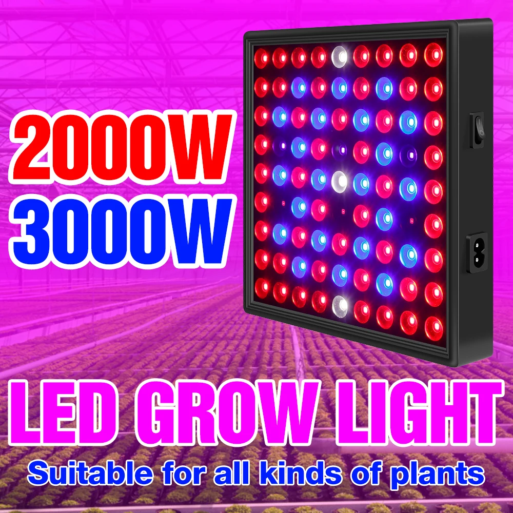 

110V LED Full Spectrum Phyto Lamp Indoor Plant Grow Bulb 2000W 3000W Plant Growing Light Fitolamp Hydroponic Light Growth Tant