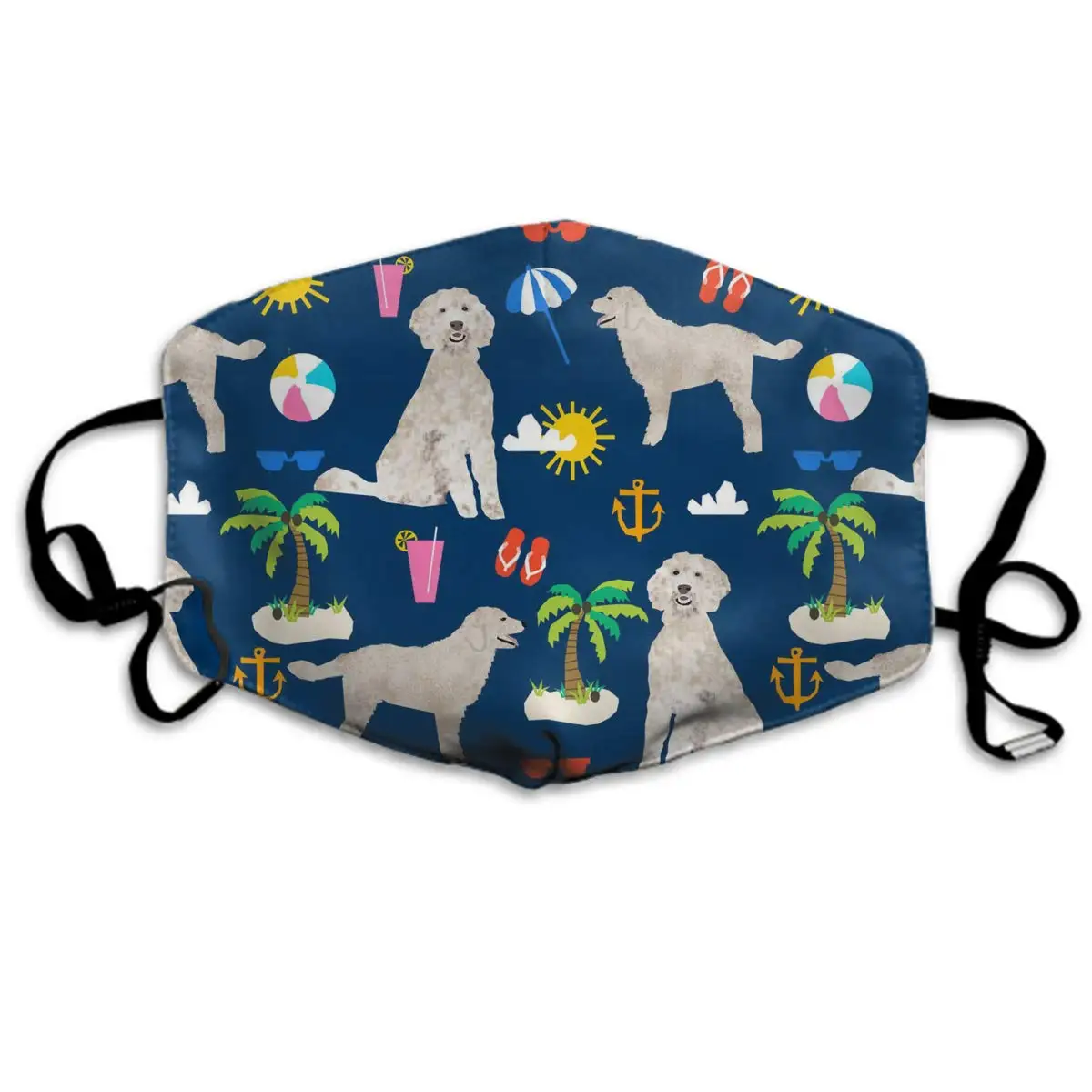 

Winter Norse Warmer, Comfortable Two Layer Goldendoodle Dog Beach Puppy Anti Dust Face Mask Cover Mouth for Adults and Teens