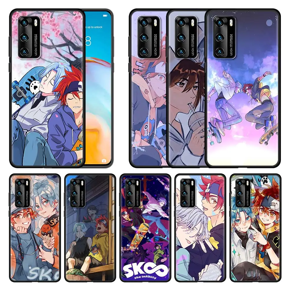 

Sk8 The Infinity Anime Silicone Phone Case For Huawei P30 P20 P40 P10 Lite P50 Pro P Smart Z 2019 2020 2021 Black Soft Cover