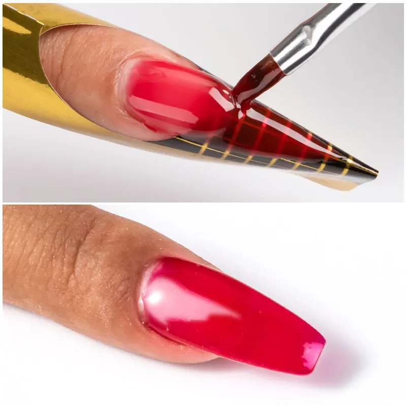 Гель-наклейка для наращивания ногтей SAVILAND самодельные Типсы дизайна полигель