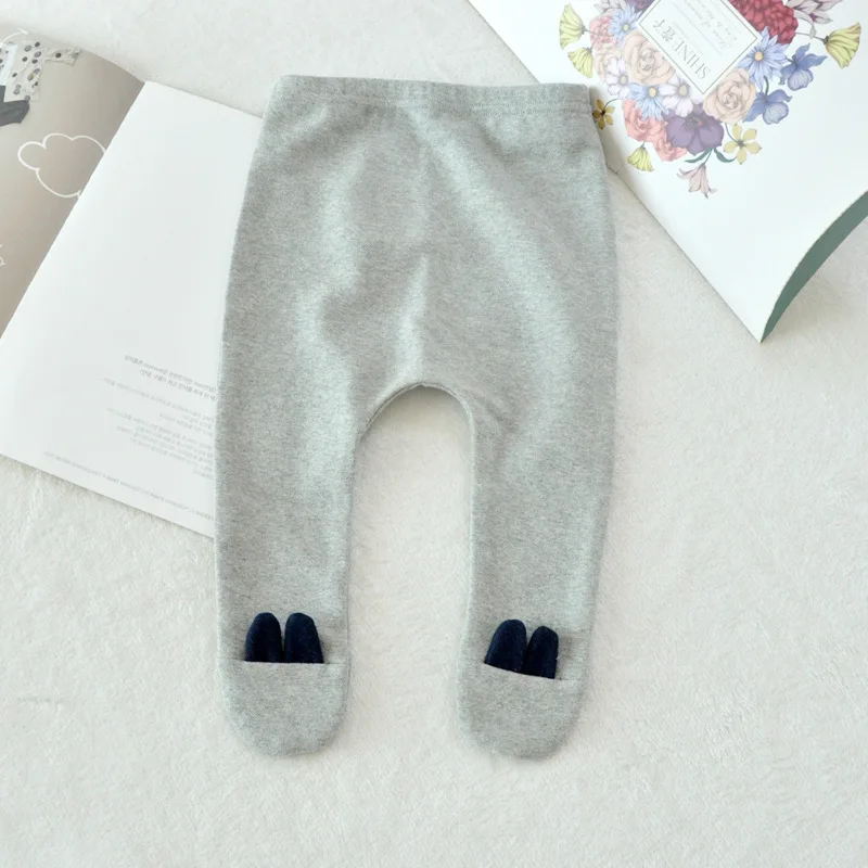 Штаны для малышей сезон весна осень Детские однотонные колготки с героями