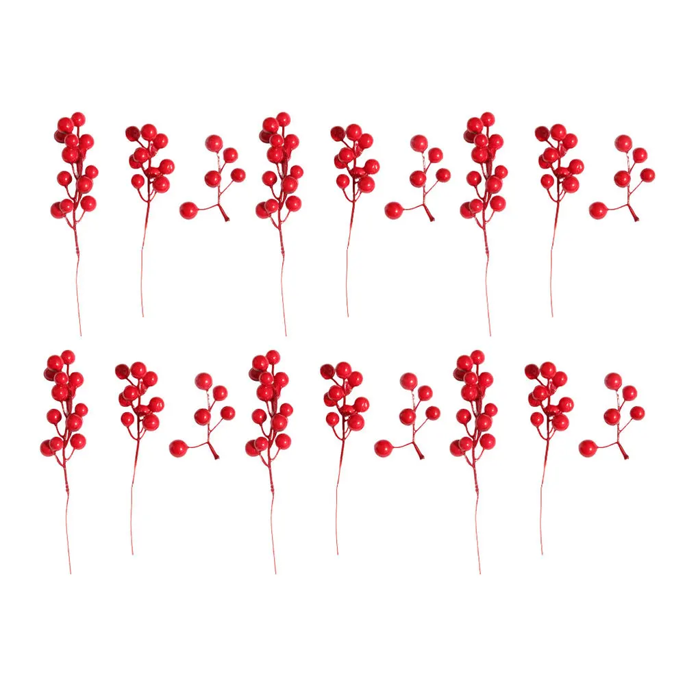 15 шт. рождественские искусственные ягоды стеблей игрушки Украшение