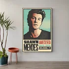 Плакат из шелковой ткани W539, настенный художественный декор, Шон Мендес, классический фильм, модное украшение, яркий подарок