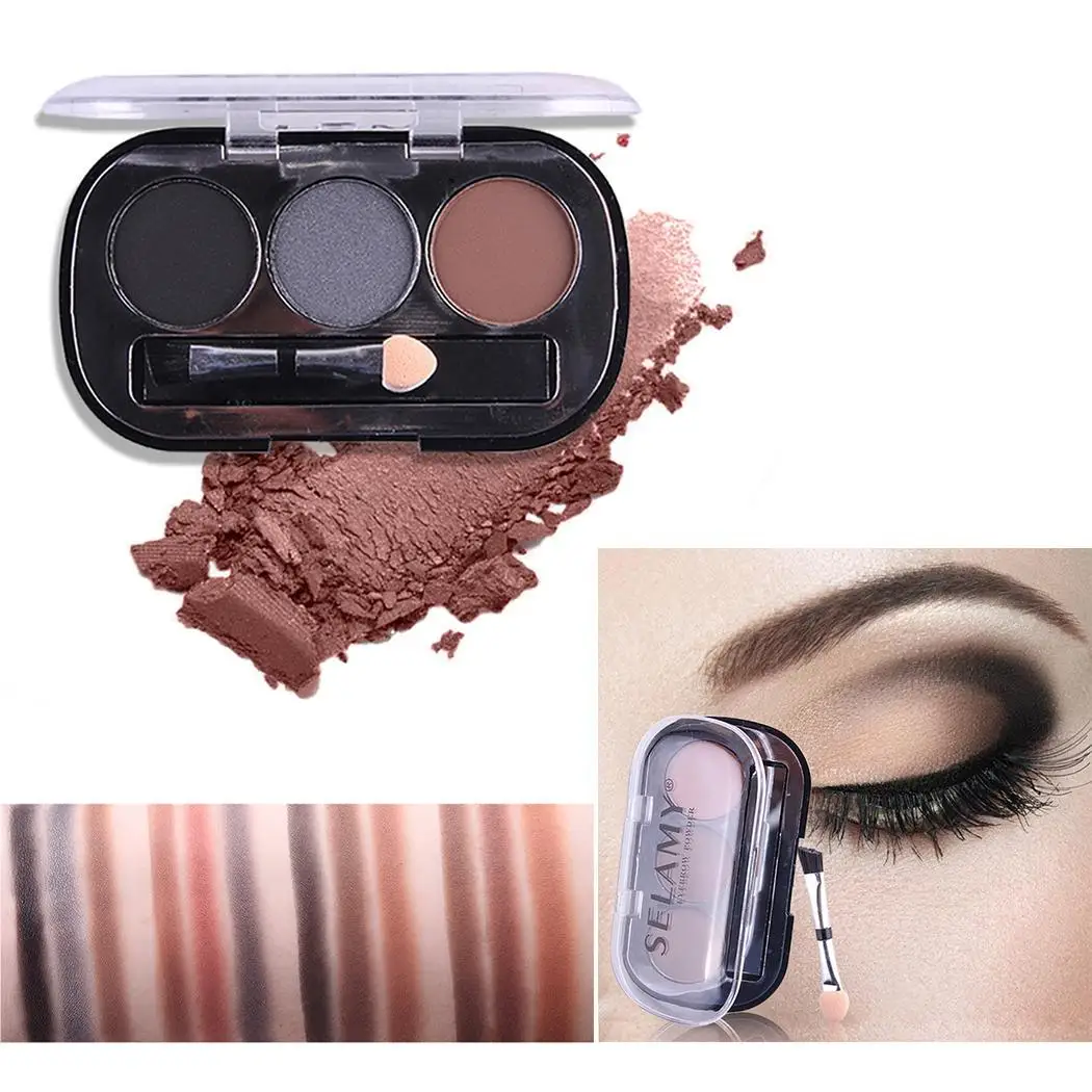 Натуральный 4 цвета пудра для бровей определение 40 г палитра пудры Кисть макияжа