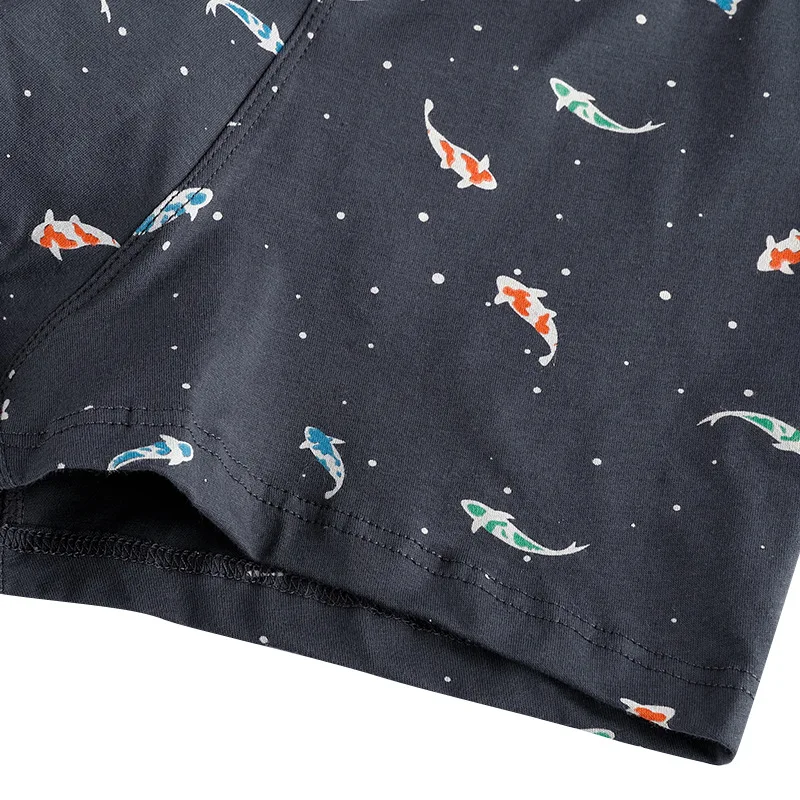 

Men's Cotton Panties Anti-Bacterial Crotch Boxer Shorts Mid-waist U-convex Seamless Good Elastic Comfortable Underwear