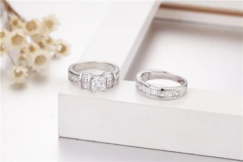 Модное кольцо принцессы с имитацией бриллианта для женщин обручальное женское