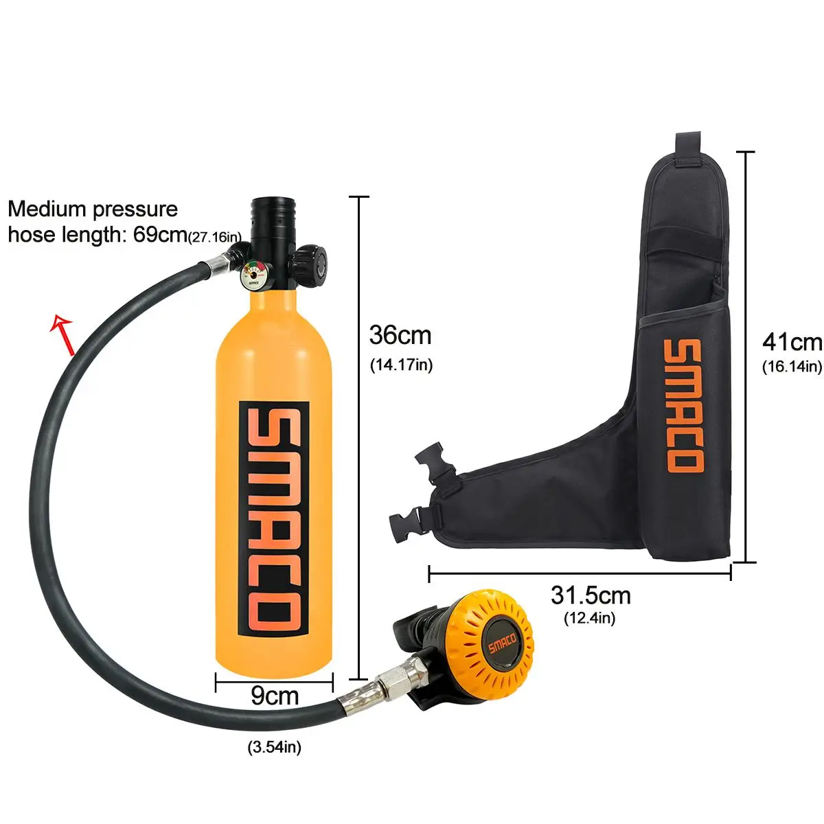 Мини-резервуар для подводного плавания S400 Plus Сменное Оборудование Для