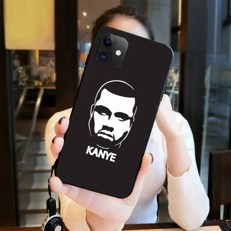 

kanye west Black Soft Shell Phone Case Capa for iPhone 11 pro XS MAX 8 7 6 6S Plus X 5S SE 2020 XR case