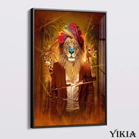 abstract wall art canvas painting lion poster animal flower woman home decor picture nordic modern classical living room prints