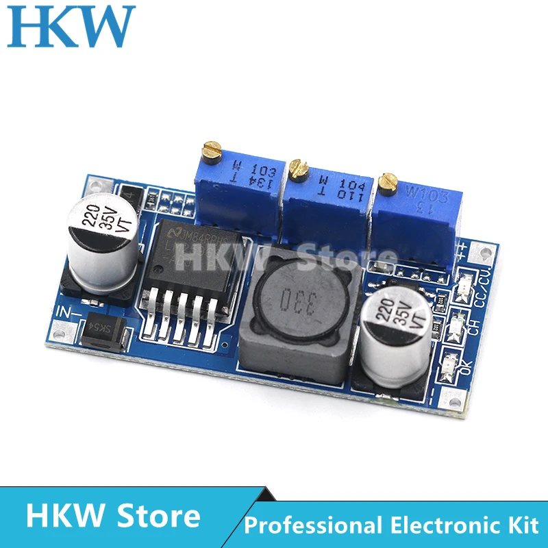Регулируемый понижающий модуль питания LM2596s 3 А регулятор напряжения 24 В 12 5 в |