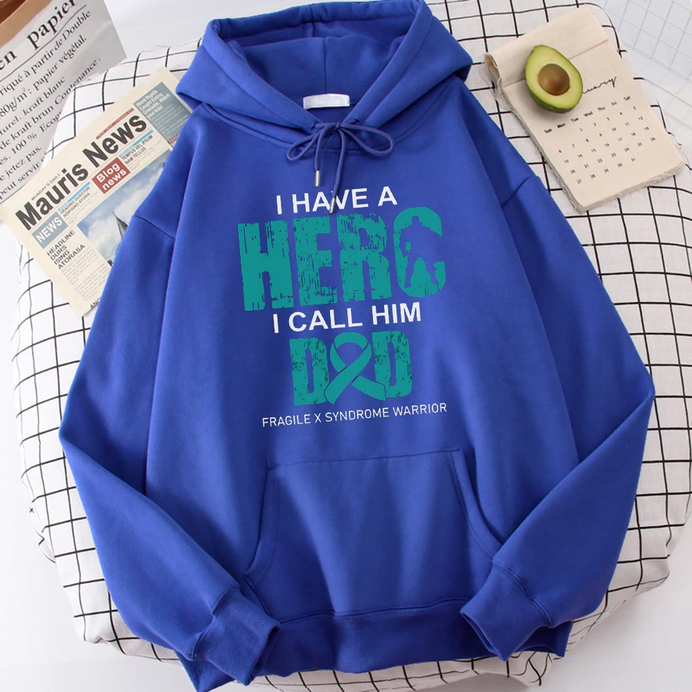 

I Have A Hero I Call Her Dad Print Female Hooded Comfortable Autumn Tops Thermal Winter Hoodie Loose Brand Women 's Sweatshirt
