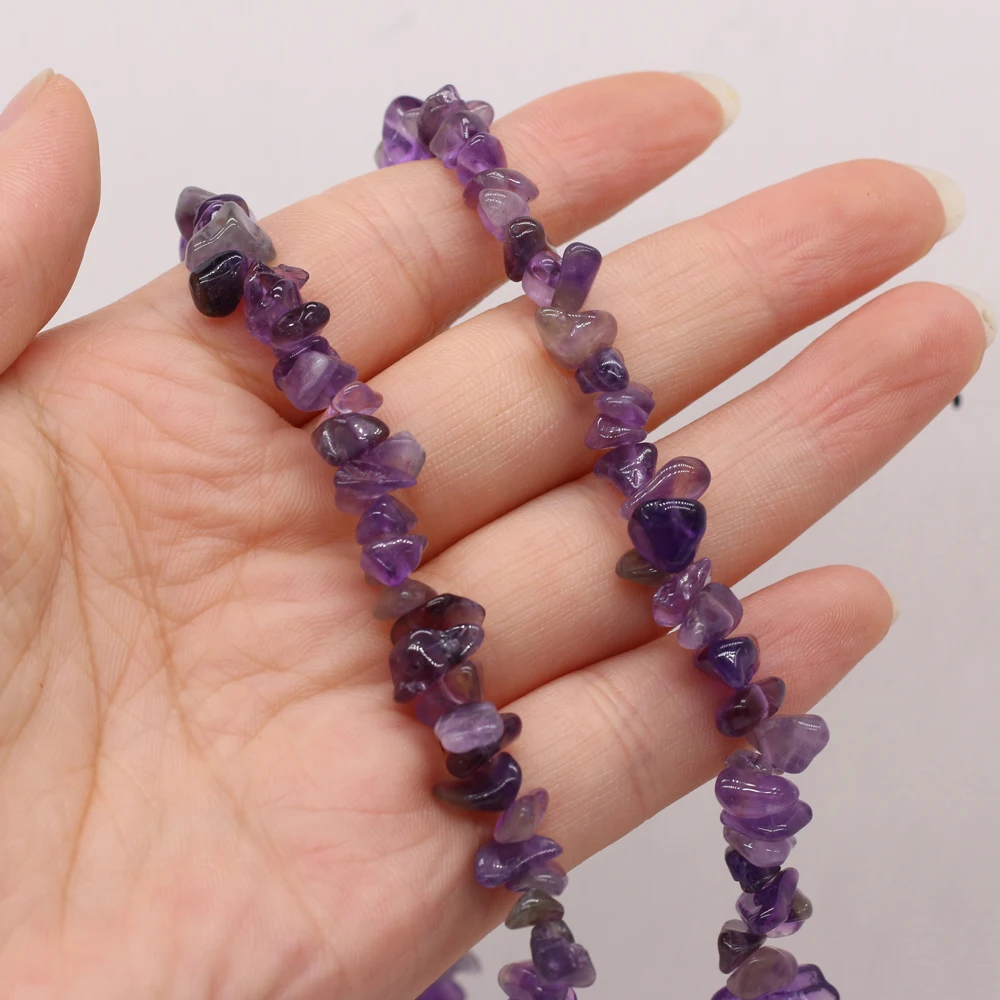 

Hot Selling Natural Irregular Deep Amethyst Semi-precious Stones Loosely Spaced Beads To Make DIY Fashion Charm Jewelry
