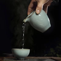 tea serving sharling 8 fl oz porcelain pitcher nice solid color gong dao bei for kung fu tea wine microwave and dishwasher safe