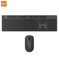 xiaomi wireless keyboard mouse set 2 4ghz portable multimedia full size keyboard mouse combo notebook laptop for office home