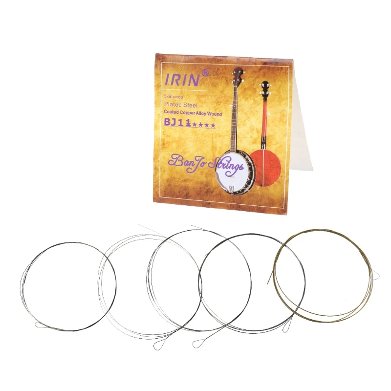 5pcs/set BJ11 Banjo String Stainless Steel Coated Copper Alloy Wound (.009-.020)