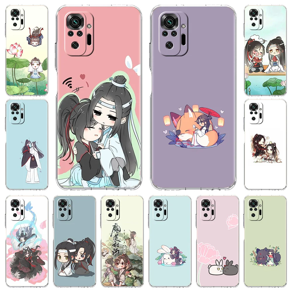 

Mo Dao Zu Shi MDZS Anime for Redmi 8 8A 9A 9C 9 Note 7 8 9 10 Pro K40 Shell Transparent Soft For Xiaomi Mi Poco X3 NFC M3 Case