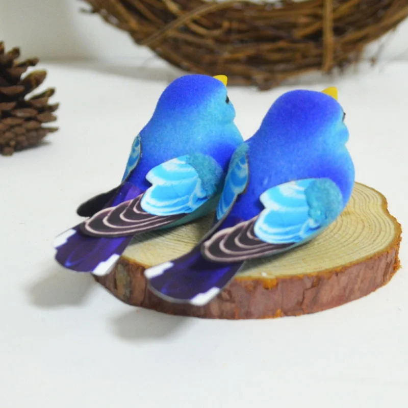 2 шт. пенопластовая птица ручная работа Искусственные Птицы свадебное украшение