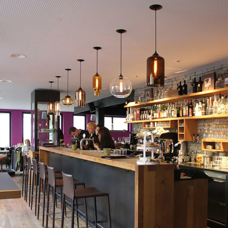 Северная Европа простые прозрачные стеклянные подвесные светильники для