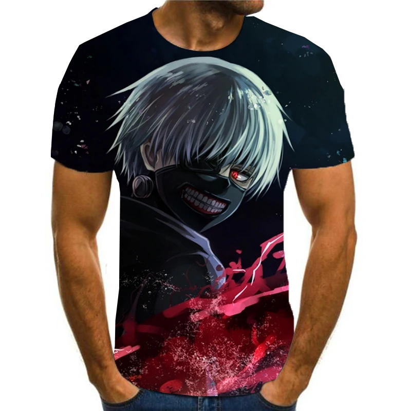 

Anime cartoon men's t-shirt women summer fashion 3D printing round neck short sleeve anime casual oversized shirt t-shirt