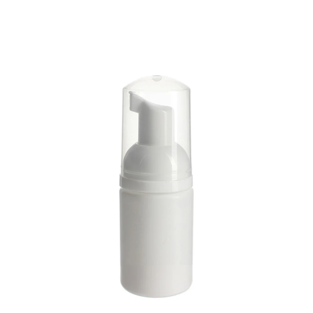 

6pcs/lot Empty 30ml Plastic HDPE White foam soap bottle 1oz HDPE foaming refillable bottles with foaming pump