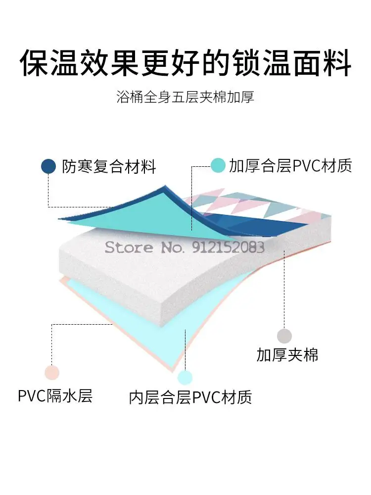 Twelve Constellations Bathtub Adult Folding Household Large Children |