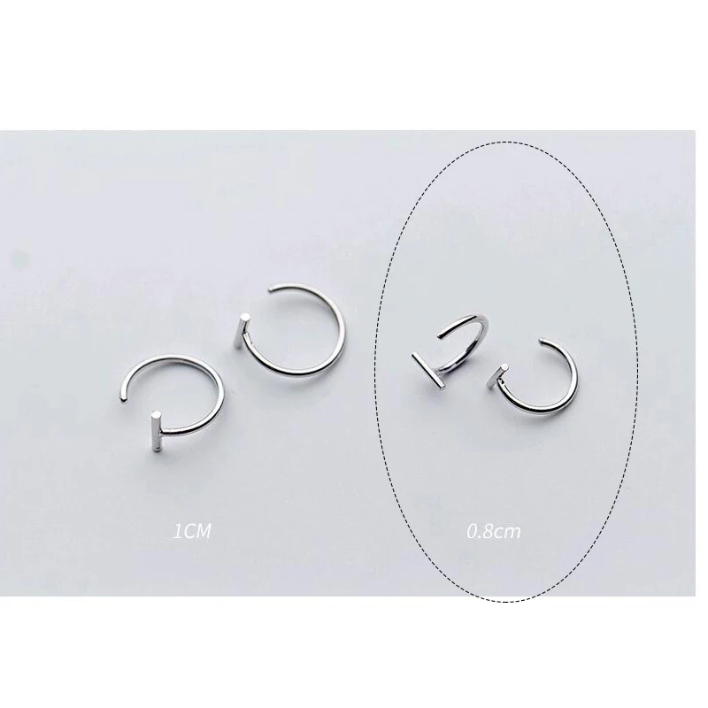 Small 0.8cm 1Pair Trustdavis 925 Твердые Настоящее серебро модные крошечные милые серьги-гвоздики для женщин девочек детский подарок ювелирные изделия DA180 - Окраска металла: Small 0.8cm 1Pair