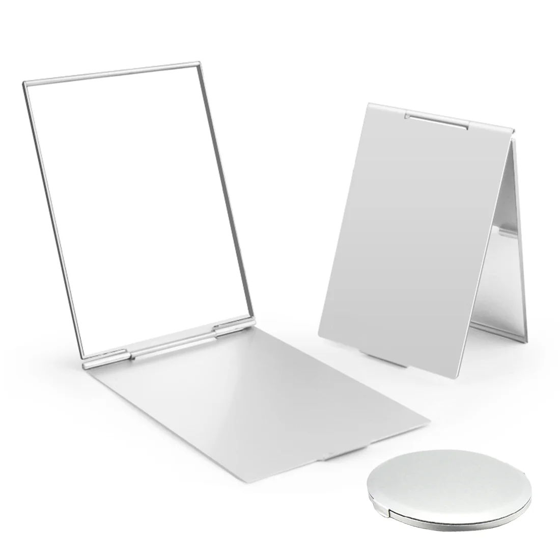 Портативное складное зеркало для макияжа косметическое 9 размеров карманное