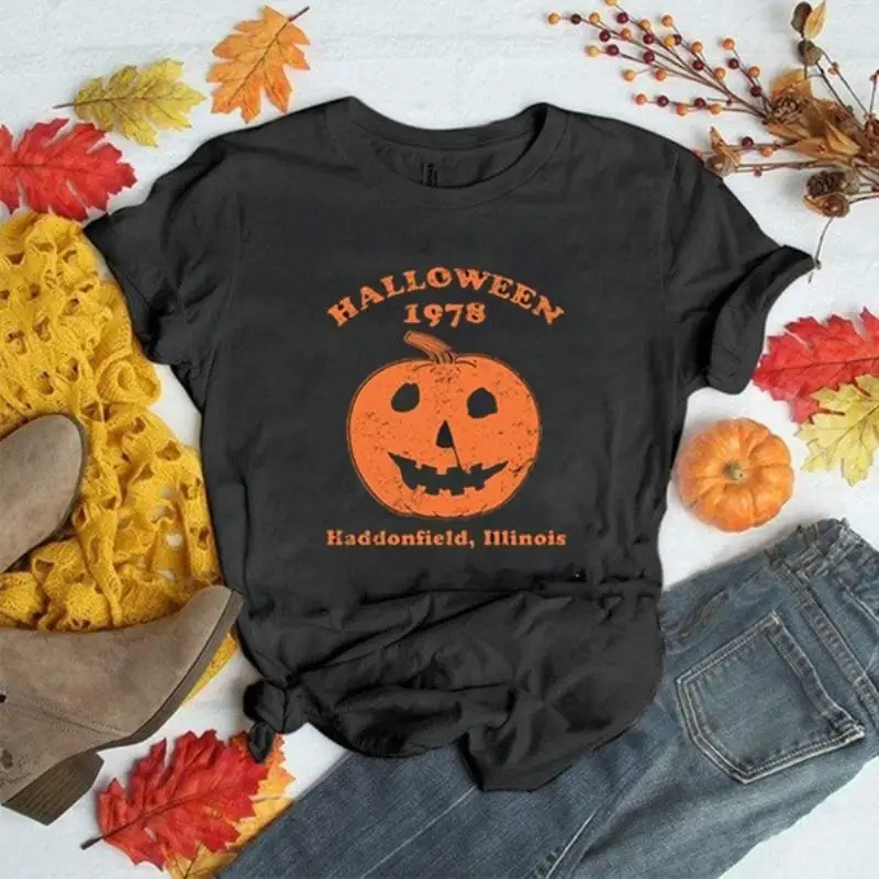 

Футболка женская с цветочным принтом, модная повседневная рубашка из полиэстера, с коротким рукавом, с леопардовым принтом, цвет черный/бел...