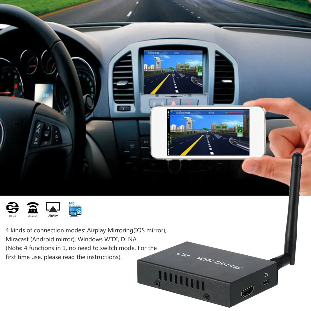 PTV858 автомобильный WiFi Дисплей донгл Приемник Linux Airplay Miracast DLNA Airsharing Full HD 1080P для HDTV