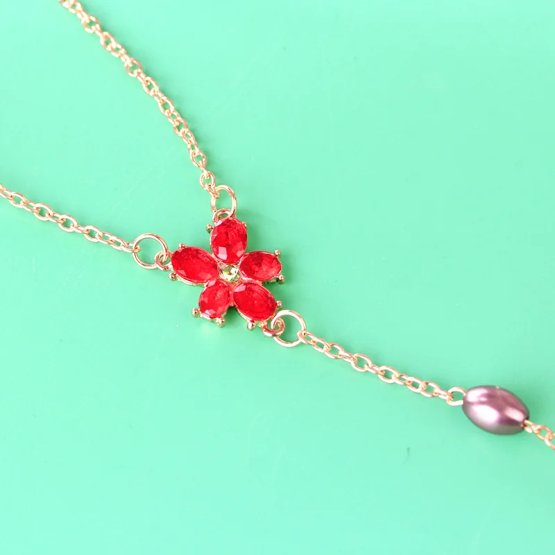 

Movie Jewelry Floral Crystal Hermione Necklace Pendant Jewelry Female Gift Jewelry