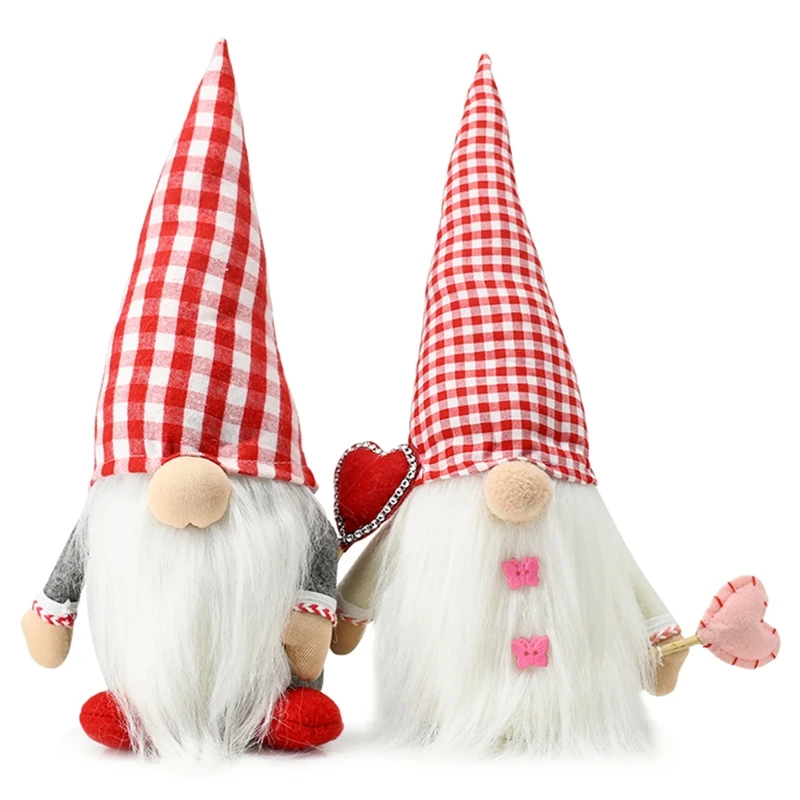 

Cute Valentine's Day Dolls Gifts Gnome Decor Home Party Decorations Kids Toys M68E