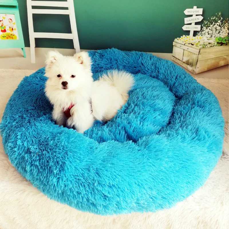 Pet Dog кровать кошка Круглый дышащий шезлонг диван складной плюшевый круглый